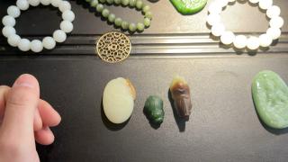 顶级和田玉碧玉精品挂件